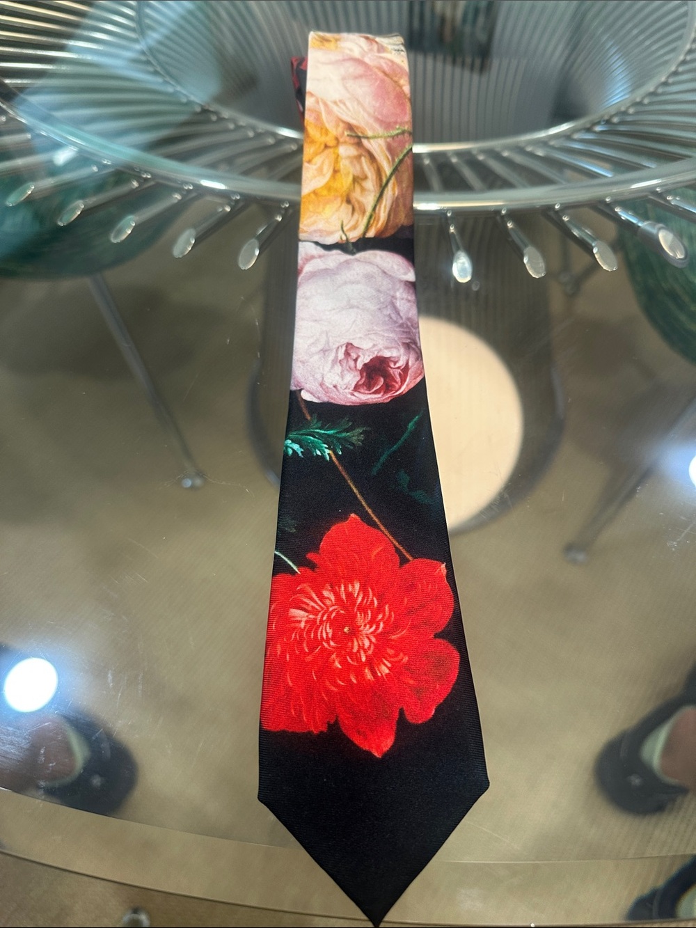 Paul Smith Italy floral silk tie